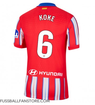 Atletico Madrid Koke #6 Replik Heimtrikot 2024-25 Kurzarm